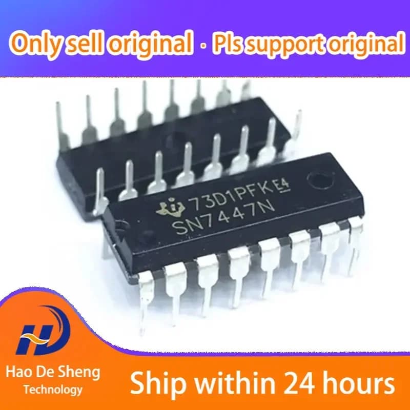 10PCS SN7447N SN7447AN 7447 DIP16 New Original in Stock Power bank