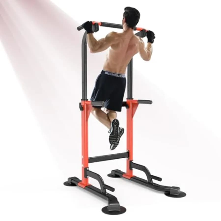 Power Tower Multifunction Adjustable for Tractions and Flessions, Fitness Home Strength Training Station