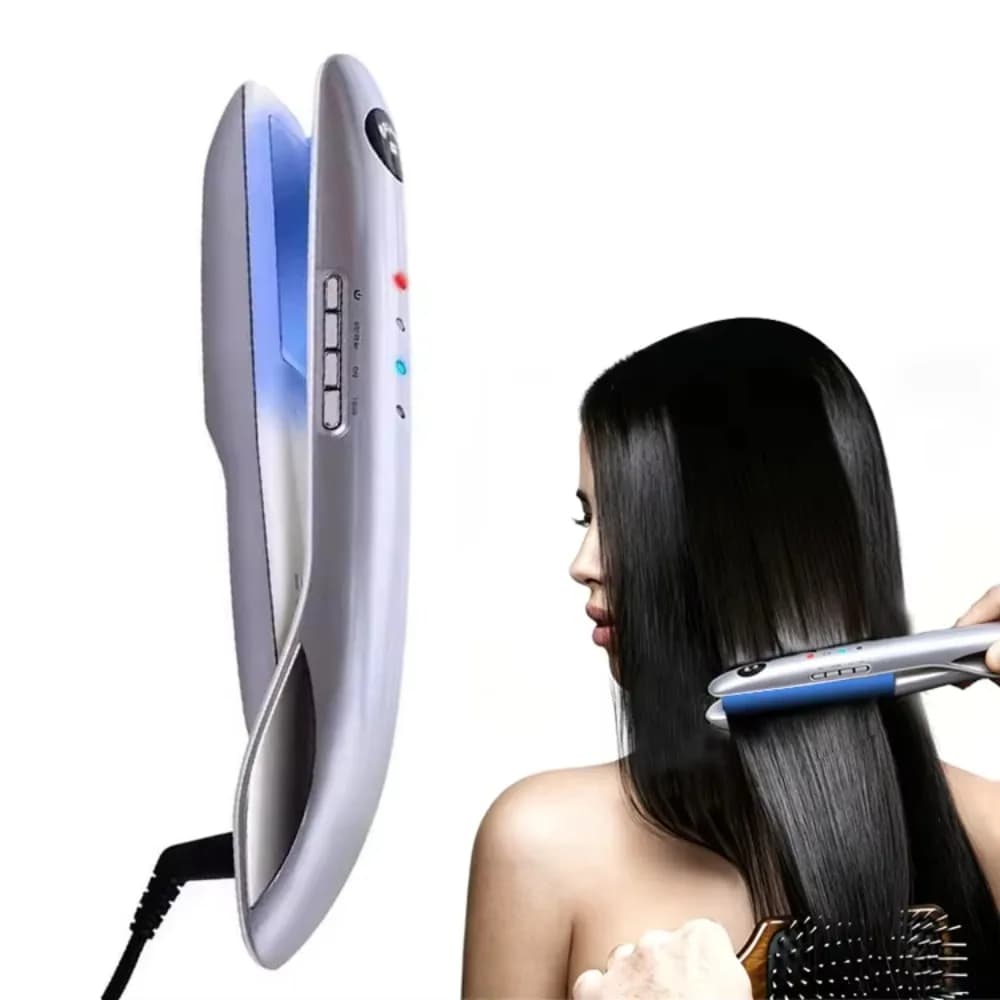 Professional Ice and Hot Hair Straightener, 12000Hz Vibration, Repair Dry and Damaged Hair, Frozen Flat Iron, Hair Care Tool
