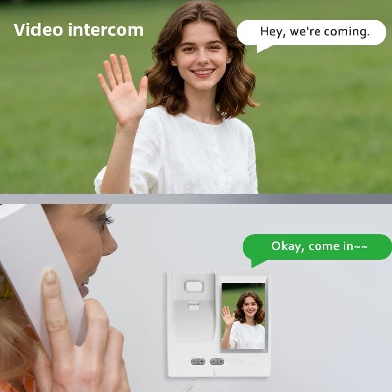 Wireless Video Doorbell Intercom Surveillance wifi Smart doorbell with display for communication
