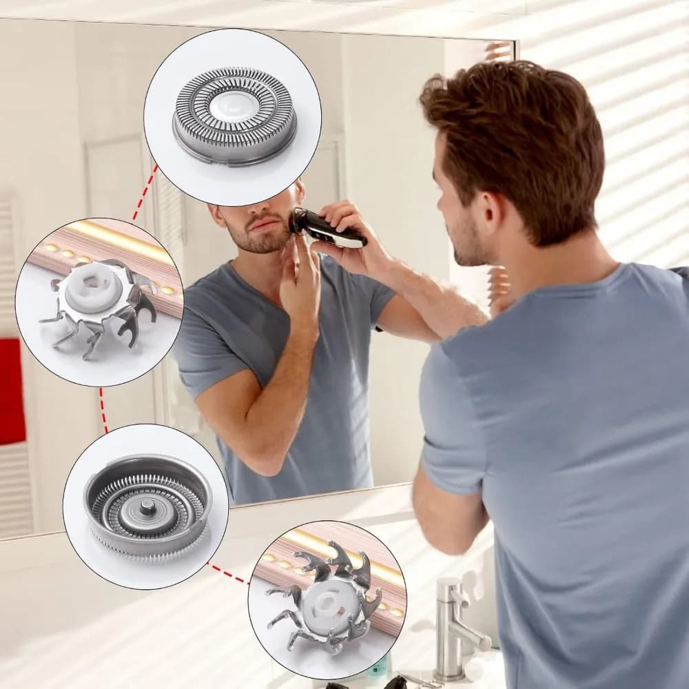 Aquatouch Replacement Shaver Heads Compatible with Series 1000 2000 3000 5000 AT8xx AT7xx PT8xx PT7xx - New Accessories seche cheveux dyson alpicool secador de cabelo hair dryer