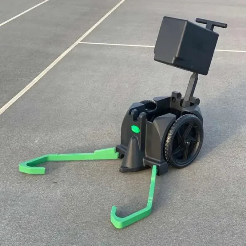 Carrello Portapalle Pieghevole Automatico Portatile per Tennis