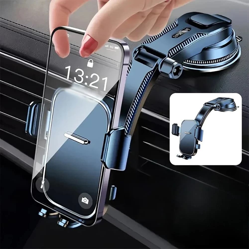 Universal Support for Car Dashboard Telephone, GPS Navigation Cell Phone Support, Desk and Windscreen Brace