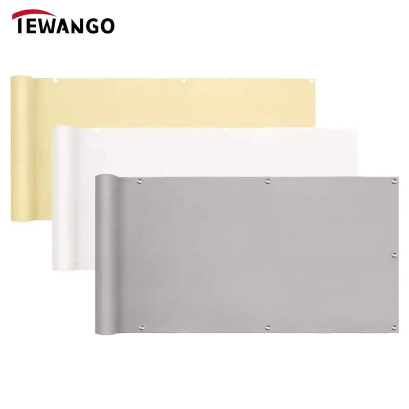 3 colori 100% 300D poliestere impermeabile balcone Privacy schermo Net terrazza antivento recinzione rete antipioggia parasole vele