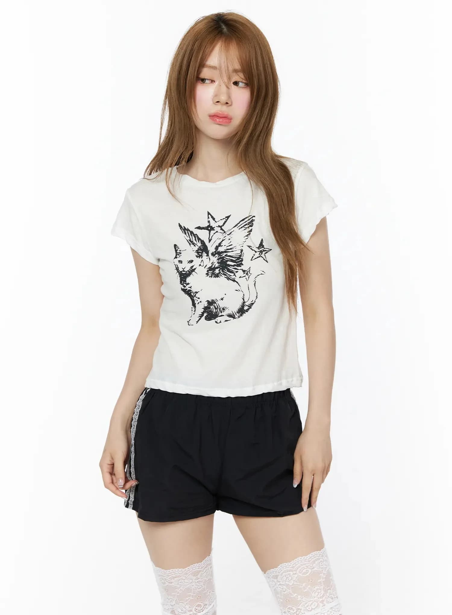 T Shirts Trashy Gothic 90s Vintage Goth Clothing for Women Harajuku Female Trashy Gothic 90s Vintage