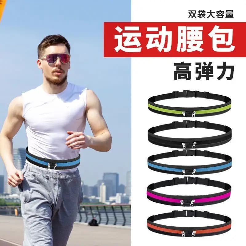 Running waist bag, sports waist bag, hiking phone bag, square dance waist bag, thin anti-theft phone belt