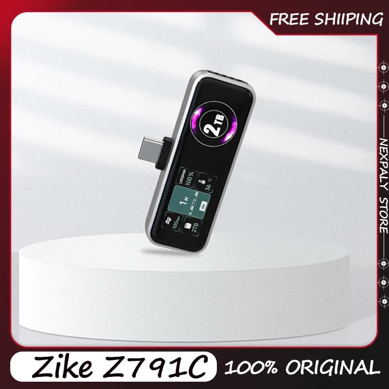 Zike Z791C Mini Disco Rigido Esterno Magnetico 1TB SSD Portatile per iPhone 16 17 900MB/s USB-C 4K Accessori Regalo