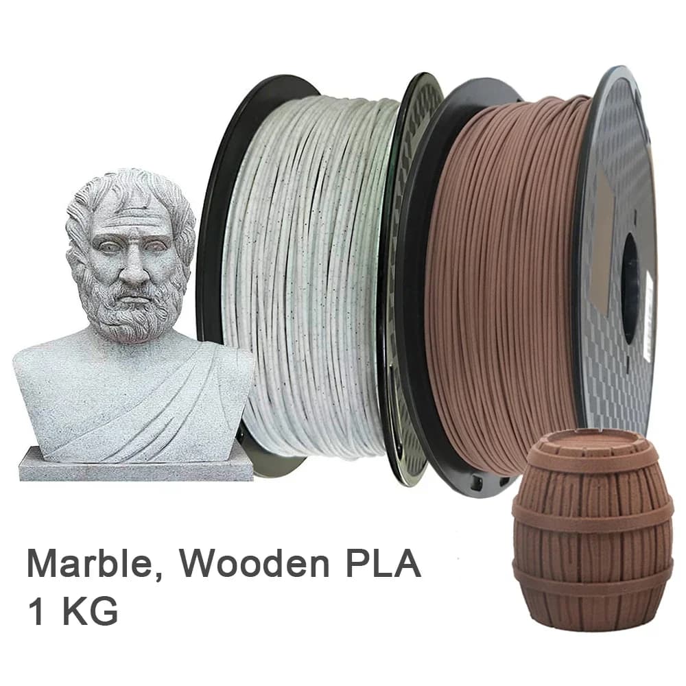 Filamento PLA da 1,75 mm 1 kg Marmo Legno Oro Argento Materiale Sublimazione Stampante 3D Estrusore Filamento PLA