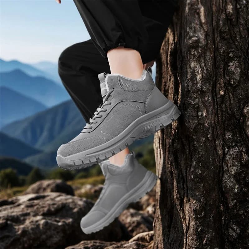 Winter High Quality Winter Non-Slip Sneakers Outdoor Men's Hiking Ankle Boots Work Shoes Men's Boots Warm Plush Men's Snow Boots
