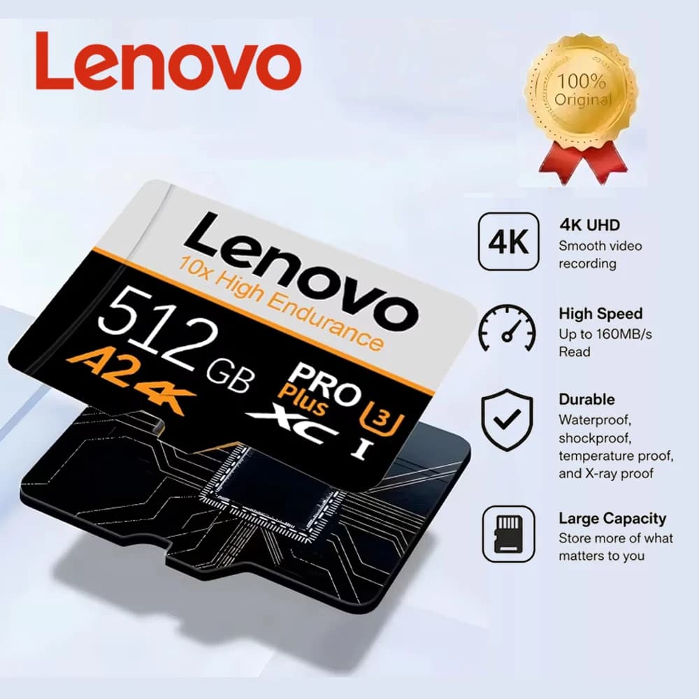 Micro TF SD Card 512GB SD Memory Card 256GB High Speed Cartao De Memoria SD 128GB For Lenovo Electronic devices Video Games Card