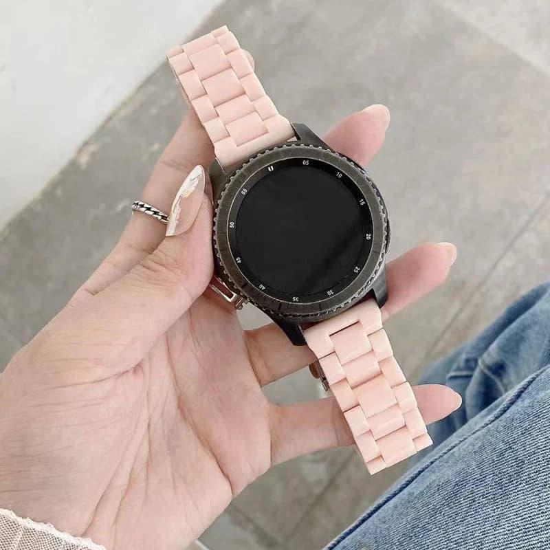 20mm/22mm resin strap for Samsung Galaxy watch 7 6 5 pro/4-6 classic 46/42mm/Active 2 40/44mm Bracelet Gear S3 smartwatch straps