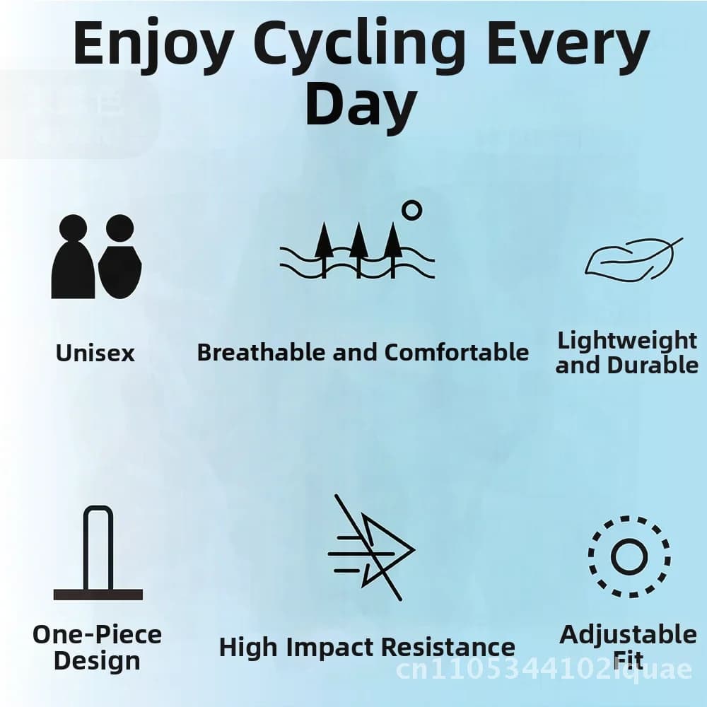 One-piece cycling helmet unisex safety equipment for men and women for free time for adults mountain bike road riding black blue red white size