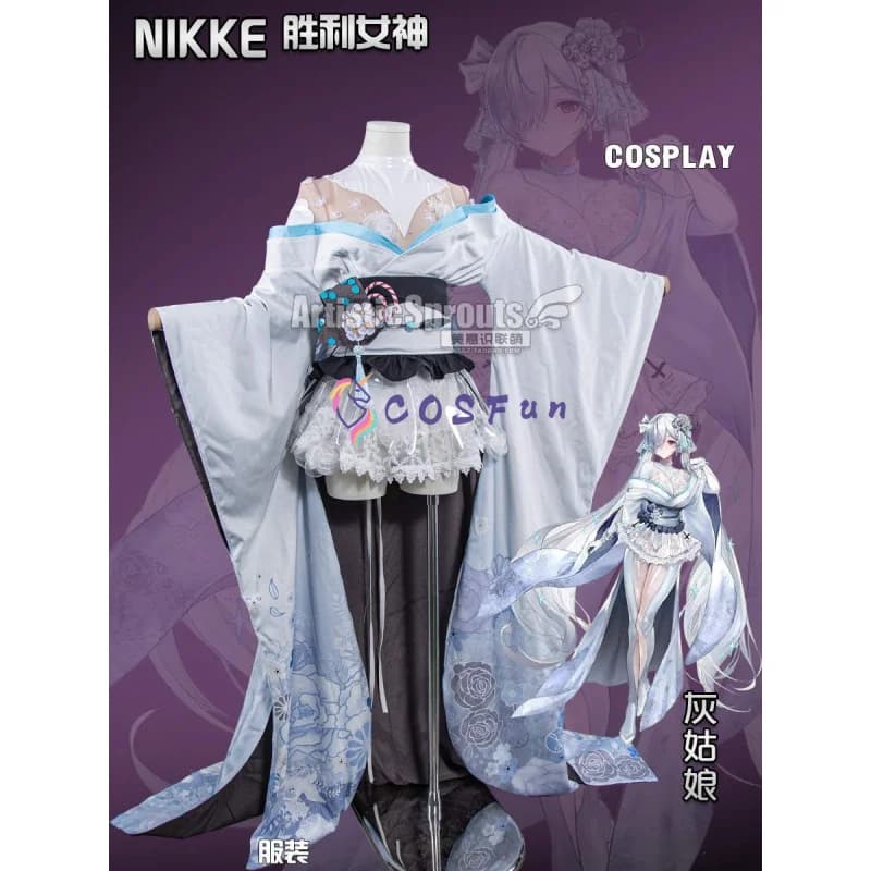 Costume Cosplay NIKKE, Abito da Cenerentola, Set Completo con Accessori e Oggetti di Scena, per Donne, Halloween, Carnevale, Feste COSFun