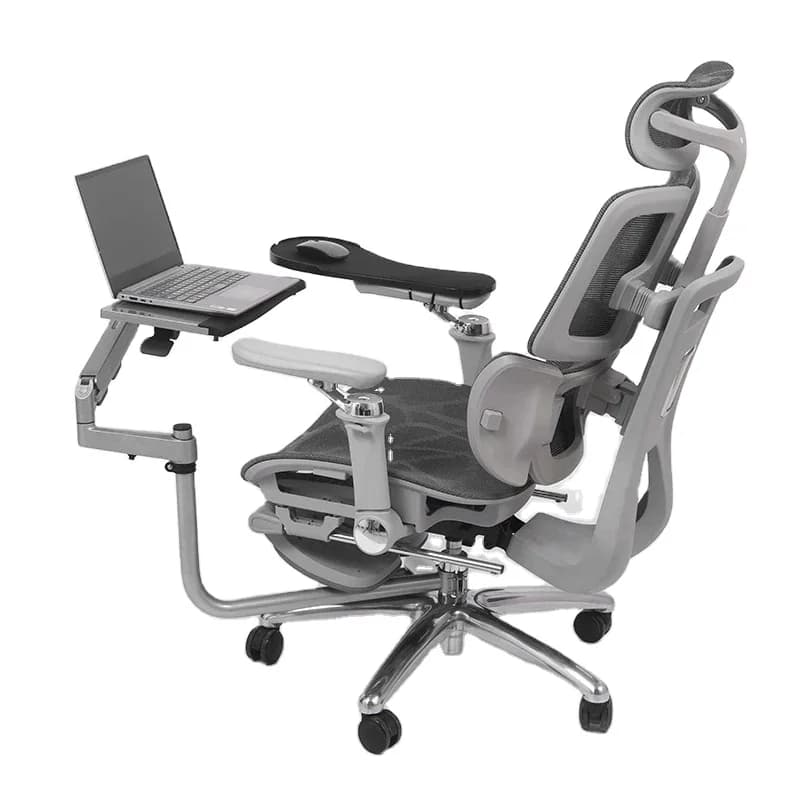 Laptop Tray Holder,Foldable Keyboard Tray Mount Around Chair Legs,360 Rotation Office Laptop Stand,Adjustable 30kg