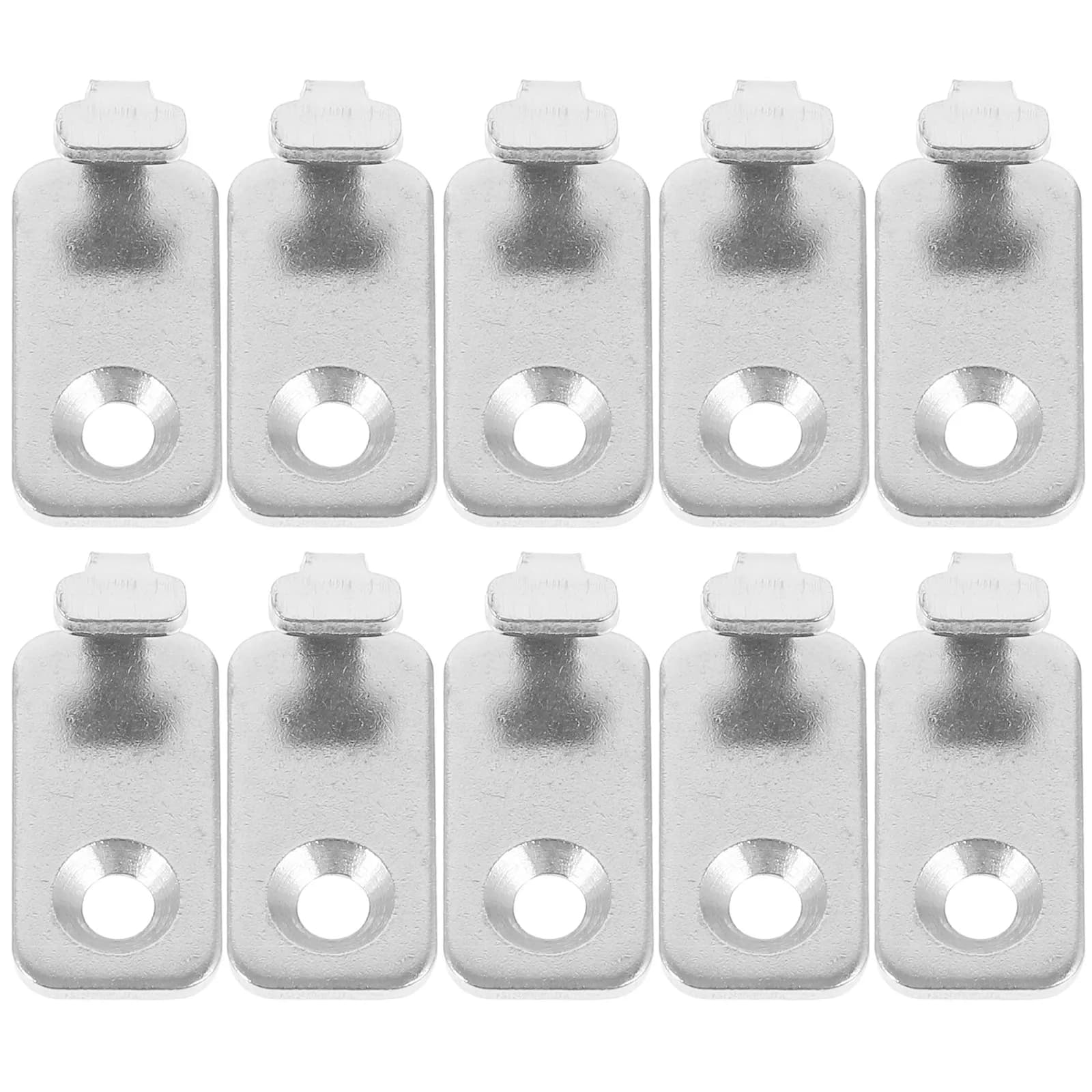 10Pcs Smooth Surface Stainless Steel Small Wall Hooks for Hanging Pictures Frames Posters Maps Easy Setup Reliable Picture