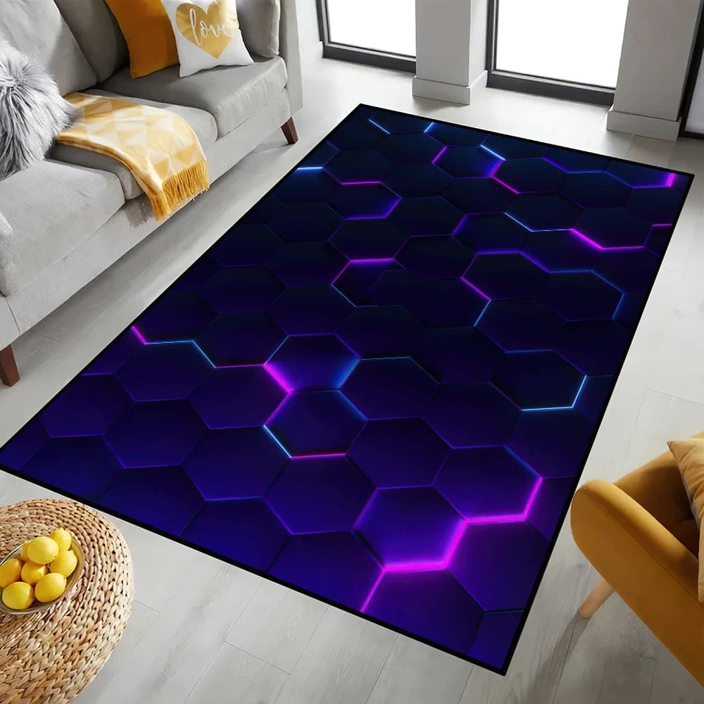 Anime Hexagonale A Nido D'ape Zerbino Ingresso Antiscivolo Lavabile Tappeto Da Cucina Soggiorno Corridoio Tappeto Decorazione del Bagno