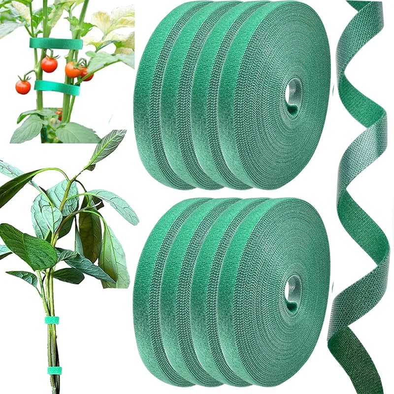 Legature per Piante Riutilizzabili, Nastro da Giardino Regolabile, Supporto per Fiori con Chiusura a Strappo, Accessori per la Cura del Giardino per Piante Rampicanti