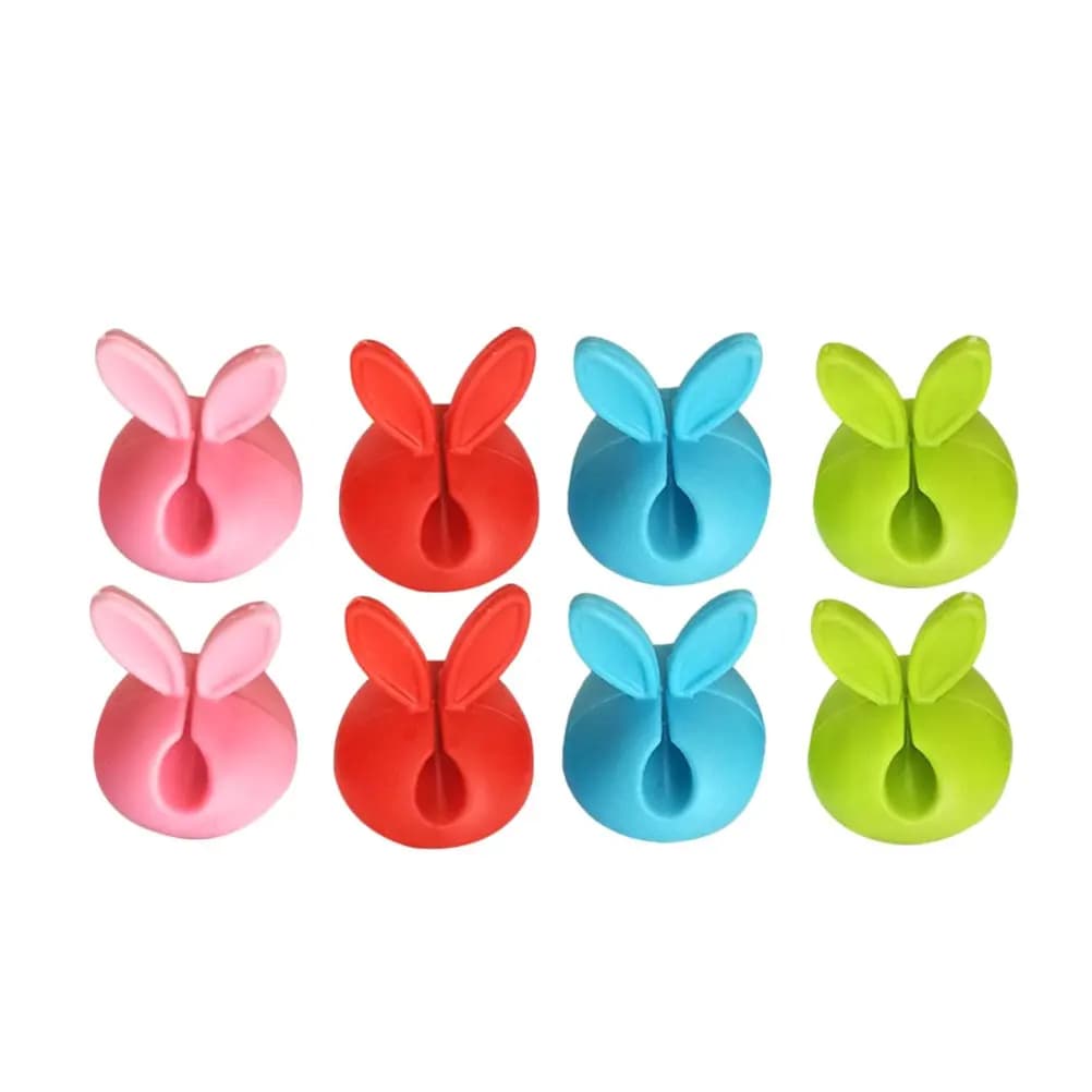 8 pcs Desk Wire Organizer Cable Desktop Cord Storage Management Halloween Christmas New Year Cable Cord Organizer Self