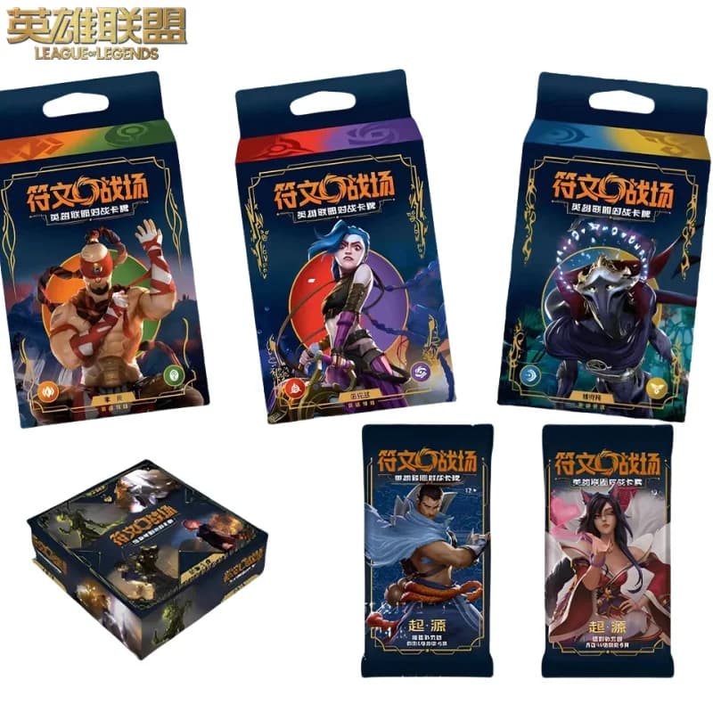 Nuovo Genuino Riftbound League Of Legends Trading Card Lol Simplified Cinese Jinx Lee Sin Serie Supplemento Confezione di Carte Giocattoli