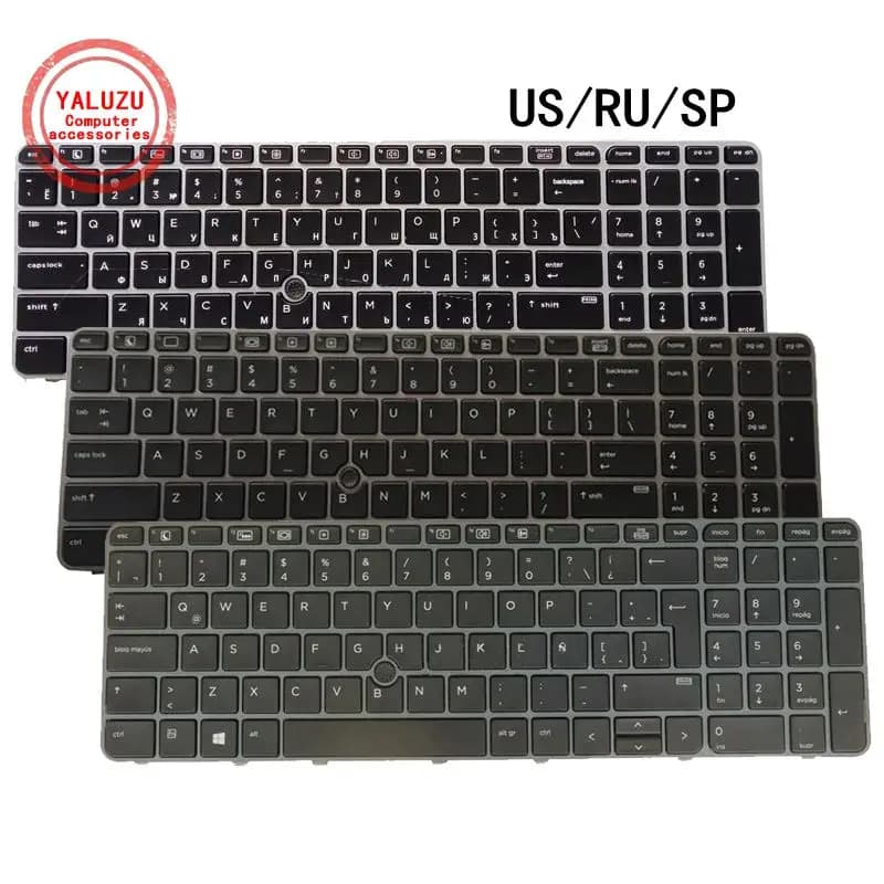 US/RU/SP Inglese/Russo/Spagnolo NUOVA Tastiera Del Computer Portatile Per HP Elitebook 850 G3 850 G4 755 G3 755 G4 ZBOOK 15U G3 ZBOOK 15U G4