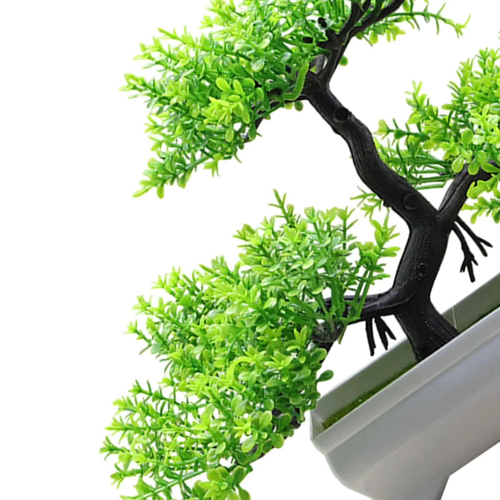 Artificial Plants in Pot Welcoming Pine Ornament Green Potted Artificial Plant for Entryway Home Bedroom Kitchen Outside