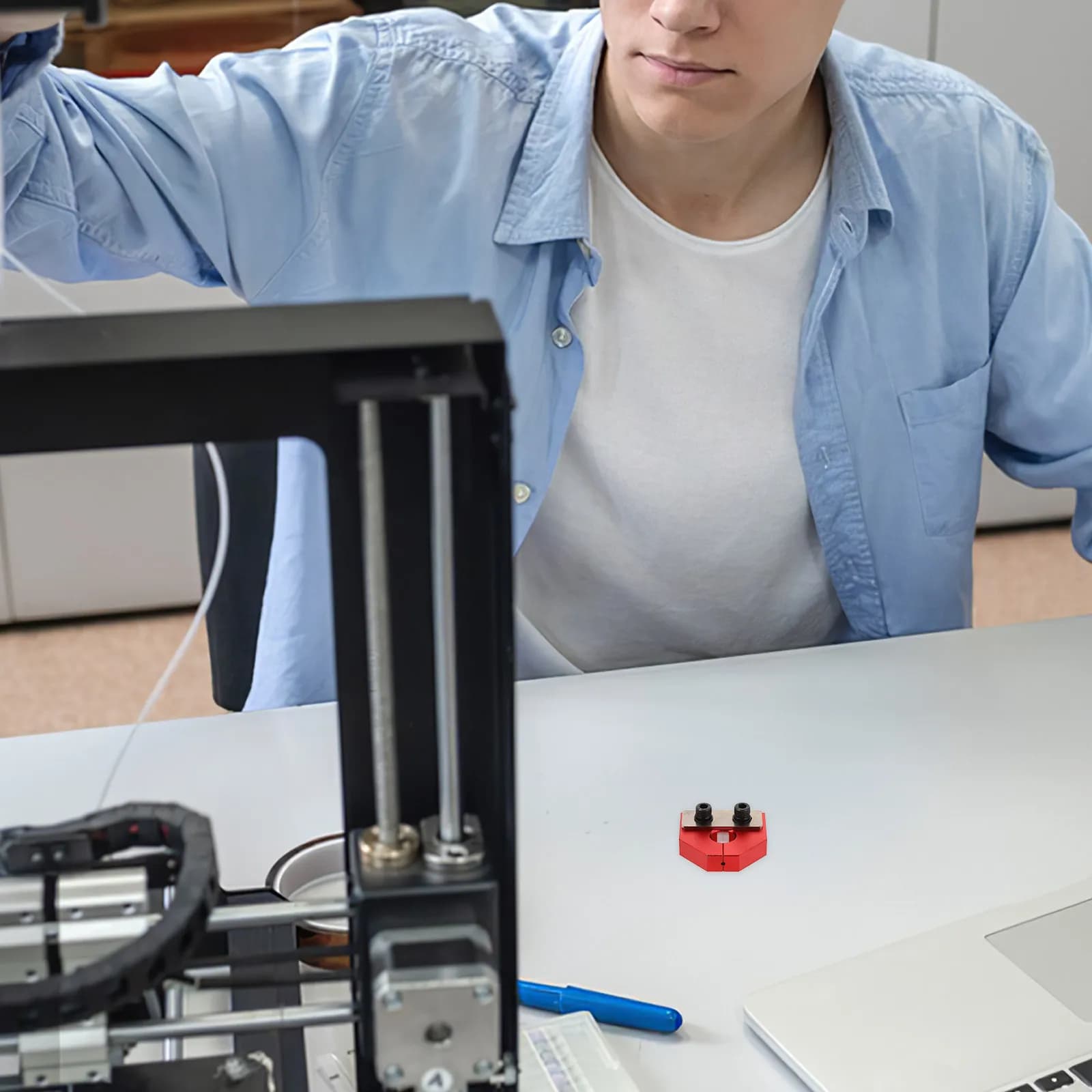 Connettore per Saldatura Filamenti 3D 1.75mm per PLA ABS PETG, Strumento di Riparazione Filamenti Rotti, Giuntatore per Filamenti, Accessorio per Stampante 3D