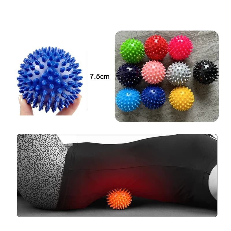 1 pz PVC Spine Palla Yoga Massaggio Fitness Fascia Grip Forza Piede Riccio Palla per esercizi di rilassamento per la cura del piede