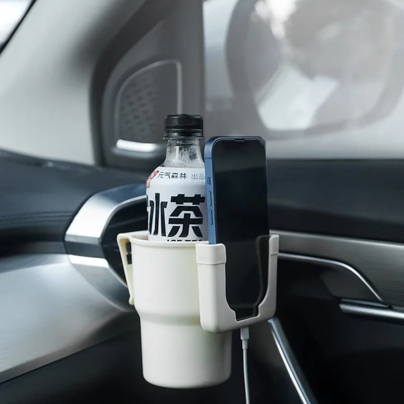 Portabicchieri per auto scatola bracciolo multifunzionale Portabicchieri presa d'aria per auto portabicchieri portabevande porta telefono Portaoggetti