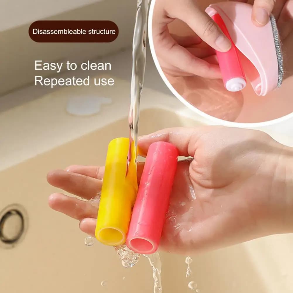 Spazzola per pelucchi compatta Rullo per pelucchi a forma di anatra Mini rullo per pelucchi portatile a forma di anatra Dispositivo di rimozione dei peli appiccicoso a doppia testa per una sicurezza