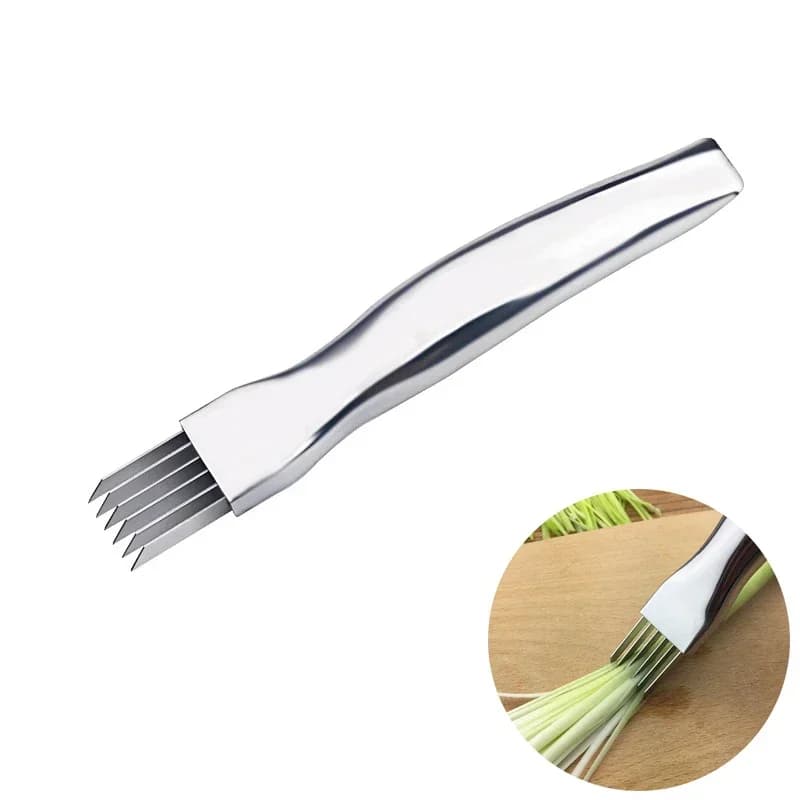 Stainless Steel Onion Slicing Machine Shelves Knife Multi Vegetable Fruit Chopper Trimmer Kitchen Gadget KC0148