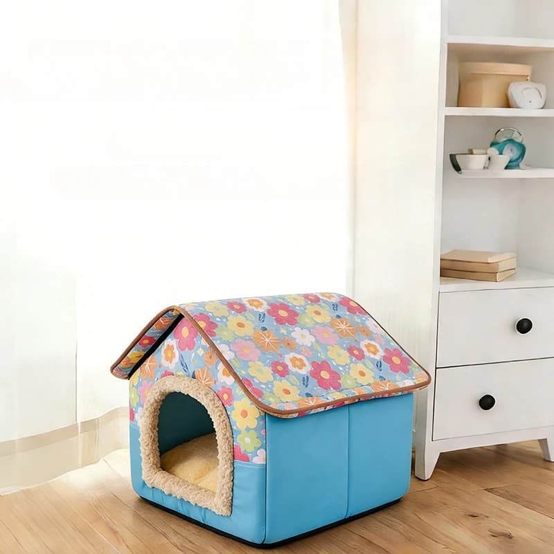 Cuccia per Animali Domestici Quattro Stagioni, Cuccia Lavabile per Cani e Gatti, Cuccia a Forma di Camino, Accessori per Animali