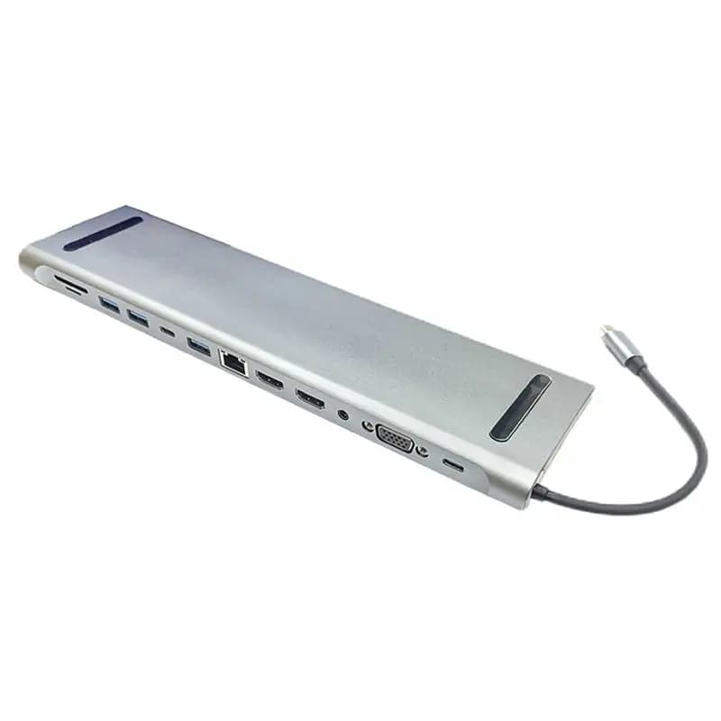 Hub USB C A29F-12 in 1, Dock di espansione Type-C, Hub USB adatto per docking station di espansione per laptop