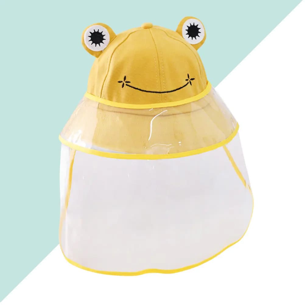 1pc Hat Windproof Cotton Fisherman Cap Foldable Sunscreen Protective Hat For Outdoor Fishing Camping Kids Toddlers