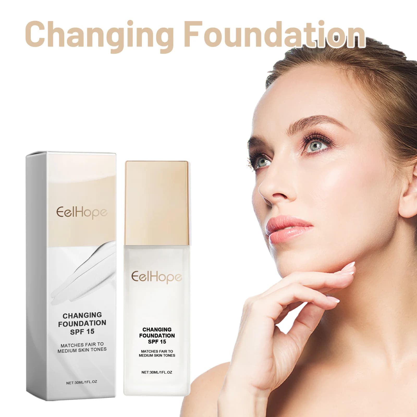 Base per il trucco Correttore naturale liquido per il viso Crema idratante a copertura totale Controllo dell'olio Crema solare Fondotinta impermeabile Cosmetici