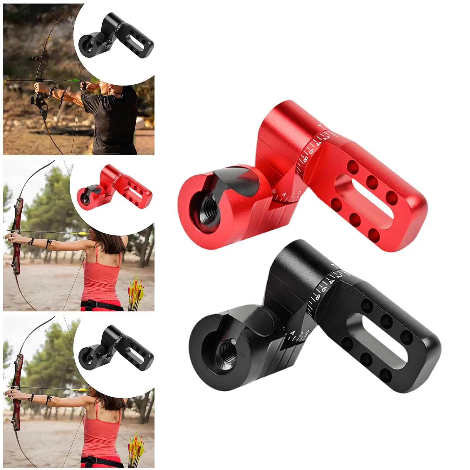 Precision Adjustable V Bar Bow Mount Aluminum Alloy Quick Disconnect Rod Accessory for Target Archery