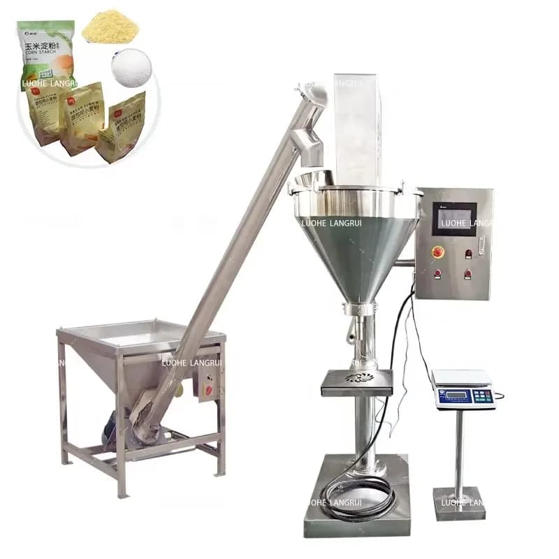 500G 1KG Full Set Milk Powder Filling Packing Machine Glass Packaging Material For Protein Powder Bag Packing