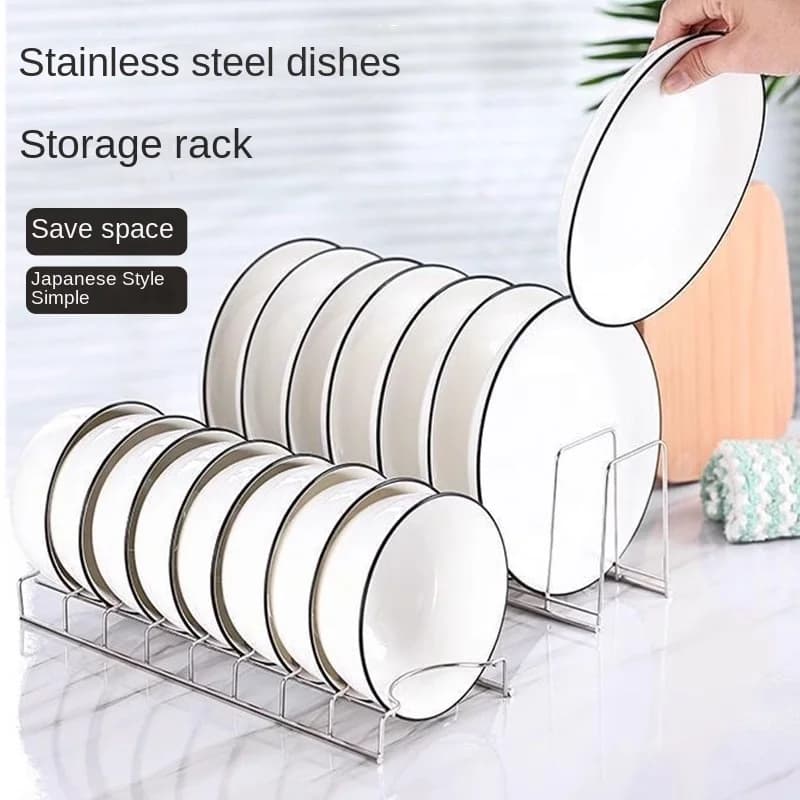Stainless Steel Plates Multifunction, Flat Holder, Flat Holder and Cooking Bowls