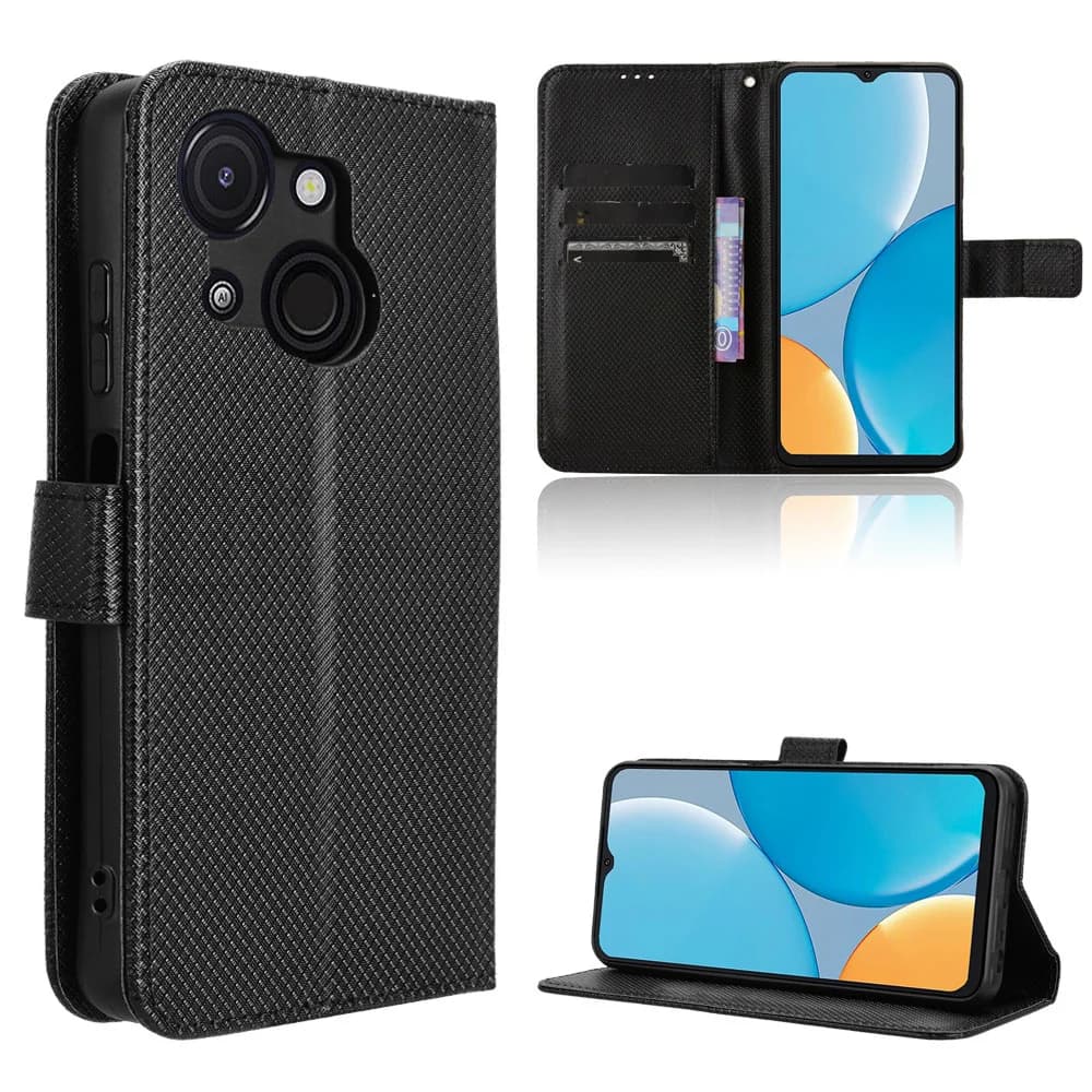 For ITEL A50C Luxury Case Flip Diamond Pattern PU Leather Case A Leather wallet for ITEL A50C A 50C ITELA50C Phone Bag