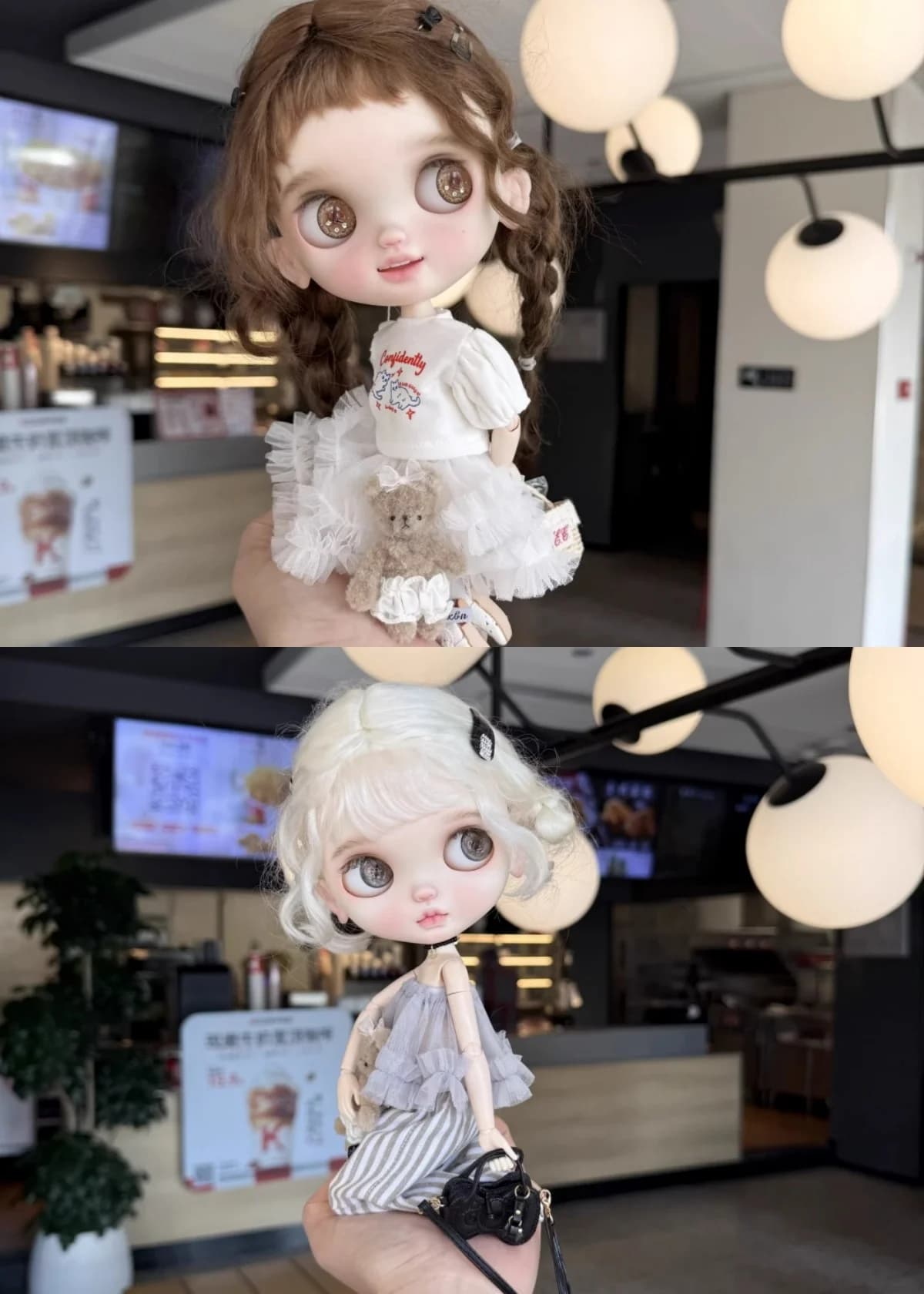 【Senza figura】Accessori per abbigliamento per bambole femminili fatti a mano, gonna in rete, leggings in rete per action figure, adatti per Azone19 OB24 Blyth
