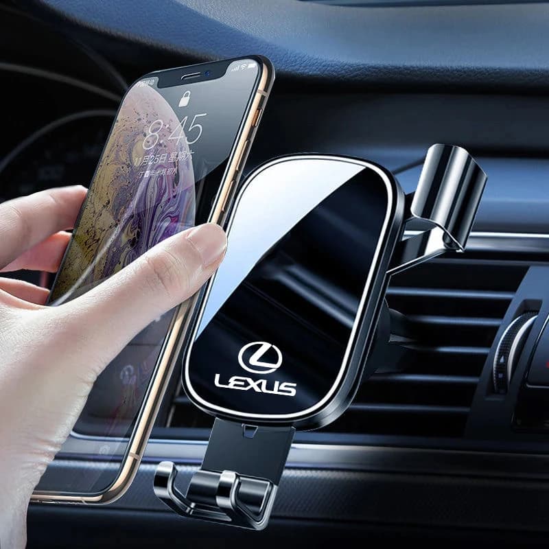 Supporto per GPS per presa d'aria per auto, rilevamento di gravità, impugnatura automatica, supporti per telefono per Lexus RX300 IS200 IS250 ES350 Ct200h UX250h NX300h RX350 ES300h