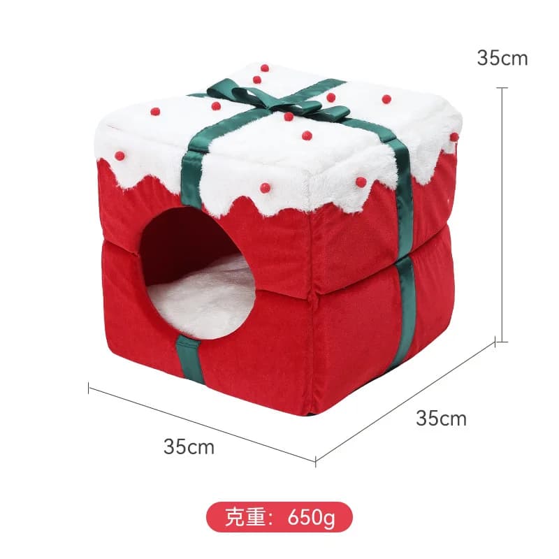 Plaid rosso Design natalizio Prodotti di tendenza Letti per animali domestici Accessori Lettino per cani ecoattico per gatti con tetto