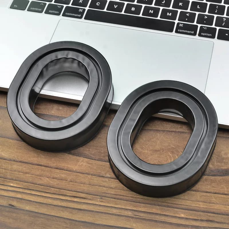 Silicone Slot Ear Pads Headphone Replacement Cushion Earpads Soft Comfort Gaming Headset Ear Covers Compatible With Corsair HS35
