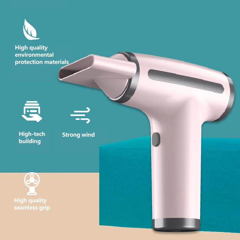 HOMEFISH Hair dryer Wireless 4 in 1 USB Rechargeable Portable with Negative Ions, Electric Air Blower
