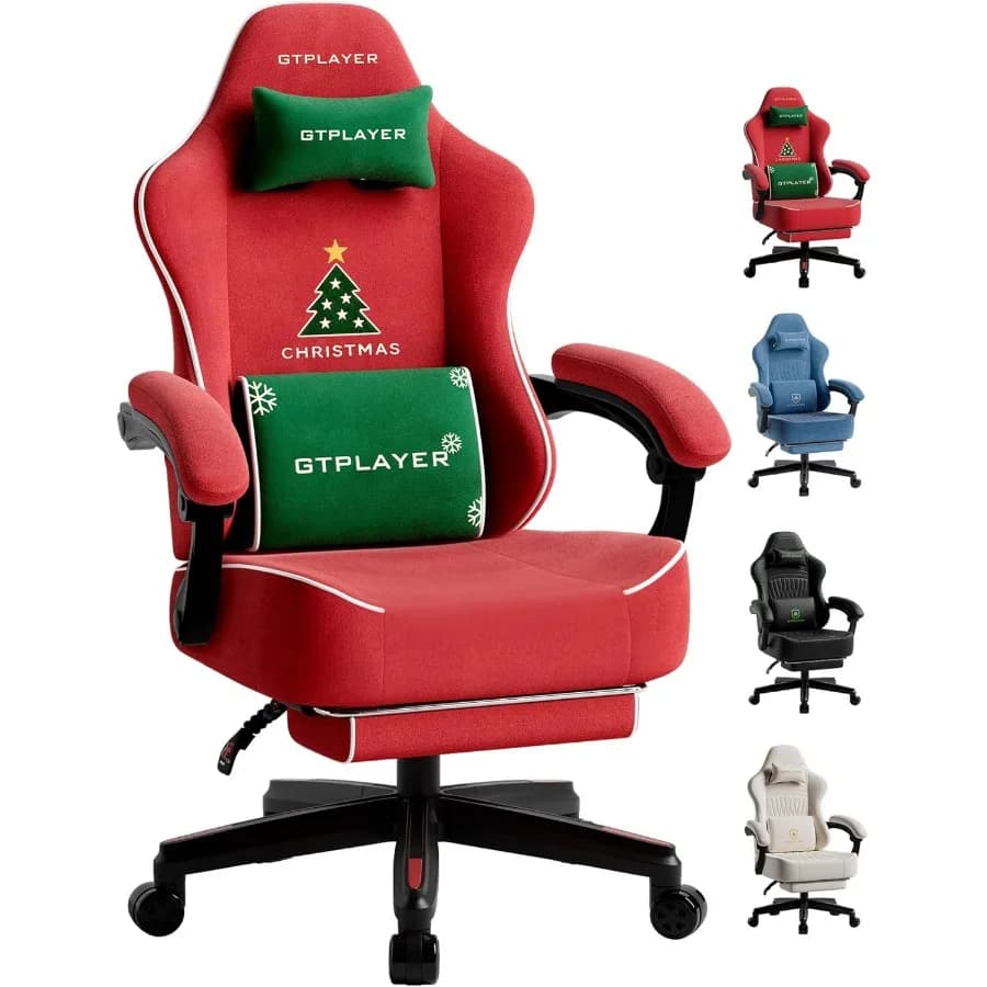 Sedia da gioco grande e alta con poggiapiedi Sedie per videogiochi con sedile extra largo per adulti Silla reclinabile ergonomica imbottita con schienale alto