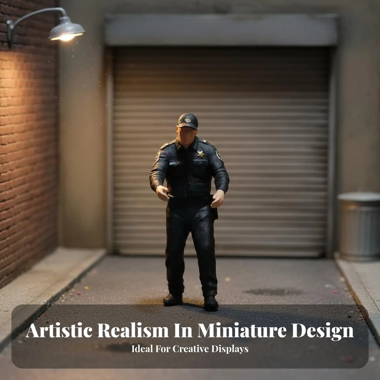 Modellino in Scala 1:64 di Poliziotto e Ladro, Personaggi Collezionabili per Scene in Sabbia, Accessori Realistici per Scene in Miniatura