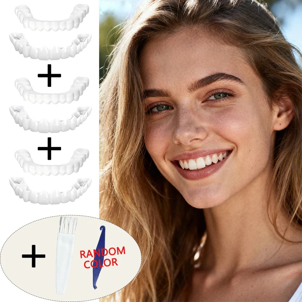 No Harm to Natural Teeth Teeth Veneers Reusable Instant Smile Whitening Protect Your Original Teeth H2931