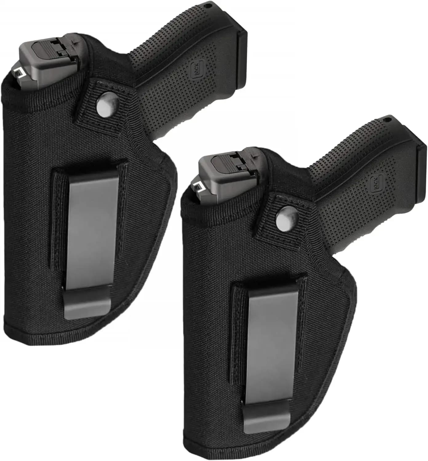 Universal Pistol Holster, 2 Pack Holster for Glock 17, Holster P30, Walther P22q Holster Concealed, Suitable for a Wide Range of Models (2)