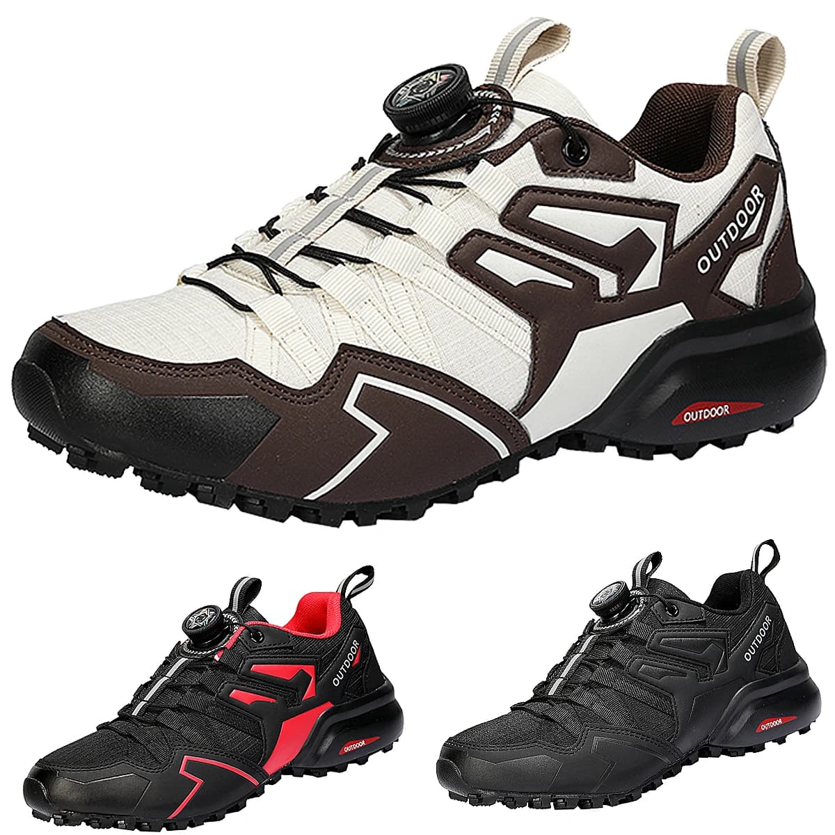 Men's outdoor trekking shoes, trekking straps, outdoor mountain bike shoes, low shoes, outdoor sports jogging shoes, breathable