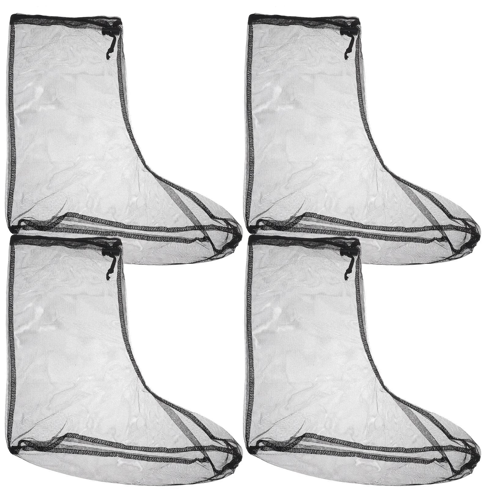 Mosquito Net Foot Protectors 2 Pairs Breathable Mesh Gaiters for Hiking Fishing Climbing Walking