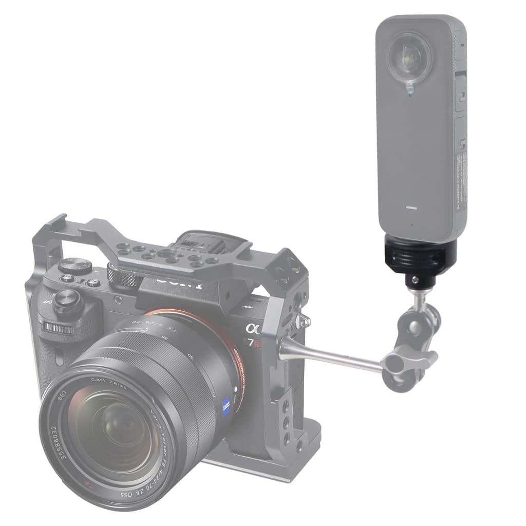 1/4" Female to Male Thread Screw Adapter Monopod Selfie Stick Mount Tripod Phone Holder for Gopro 13 12 Insta360 Pokect 3 Camera